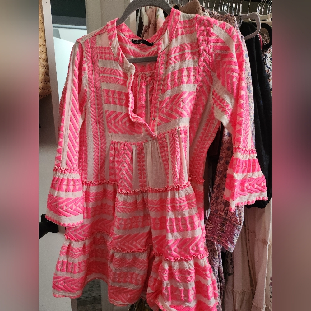 Neon Pink Devotion twins Dress